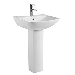 Karag Lavabo colonne AMPIFOLIS 56x45x85 cm en porcelaine