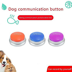 Jouet de parole pour chien Ac Enregistrement Toy Answering Universal For Dog Toy Speaking Vocal Button To Speak Pet Training Interactive Blue