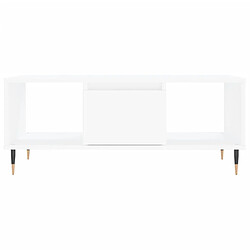 Acheter vidaXL Table basse Blanc 90x50x36,5 cm Bois d'ingénierie