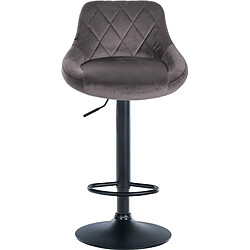 Avis Non Tabouret de bar Lazio velours noir