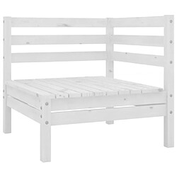 Maison Chic Salon de jardin 3 pcs - Table et chaises d'extérieur - Mobilier/Meubles de jardin Moderne Bois de pin massif Blanc -MN86183