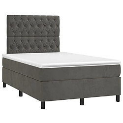 Avis Sommier à lattes,Cadre à lattes de lit pour Adulte matelas et LED Gris foncé 120x200 cm -MN81912