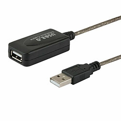 SAVIO CL-130 USB active port extension 10m USB 2.0-A male USB 2.0-A female Noir