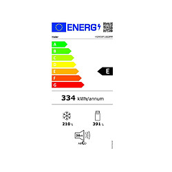 Réfrigérateur américain 90.5cm 601l ventilé platinium - HSW59F18EIMM - HAIER