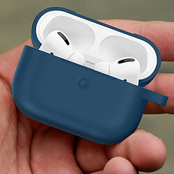 Acheter Avizar Coque AirPods Pro et Pro 2 Souple Anti-traces Anti-rayures Mousqueton bleu nuit