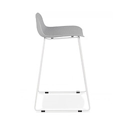 Avis Kokoon Design Tabouret de bar design SLADE MINI GREY 49x53x85 cm