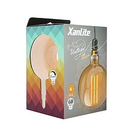 Avis XanLite Ampoule LED déco Globe Giant (XXL) au verre ambré, culot E27, 8W cons. (60W eq.), 800 lumens, lumière blanc chaud