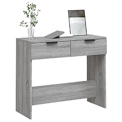 Acheter Maison Chic Table console | Meuble d'entrée | Table d'appoint Sonoma gris 90x36x75 cm Bois d'ingénierie -GKD16901