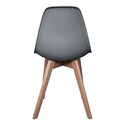 Avis Toilinux 2 Chaises design scandinave à coque Holga - Gris