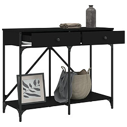 Avis vidaXL Table console noir 100x39x78,5 cm bois d'ingénierie