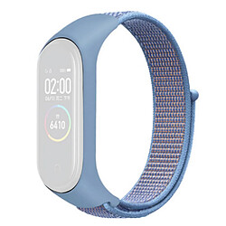 Bracelet en nylon réglable pour votre Xiaomi Mi Band 3/4/5/6/7 - bleu ciel