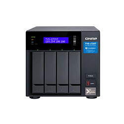 Avis QNAP TVS-472XT-I3-4G 4-Bay NAS i3-8100T TVS-472XT-I3-4G 4-Bay NAS Intel Core i3-8100T 4core 3.1GHz 4Go 4x2.5/3.5p SATA HDD/SSD + 2xM.2 PCIe SSD slot 2xGbE LAN