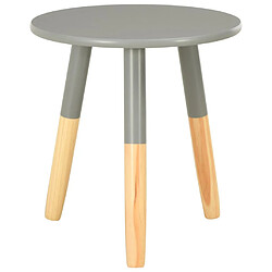 Avis vidaXL Tables d'appoint 2 pcs Gris Pin massif