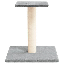 Helloshop26 Arbre à chat meuble tour grimper jouet grattage grattoir escalade plateforme avec plate-forme clair 38 cm gris 02_0022728