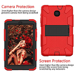 Avis Wewoo Housse Coque de protection antichoc en silicone bicolore pour Galaxy Tab A 8.0 2018 T387avec support rouge + noir