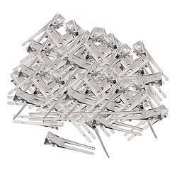 100 Pièces Argent Alligator Cheveux Clip Plat Top 45mm pour le Soin Des Cheveux DIY Cheveux Arc Accessoires, arts et Artisanat Projets, Pendaison Sec