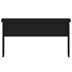 Avis vidaXL Table basse noir 80x50,5x41,5 cm bois d'ingénierie