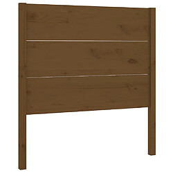 vidaXL Tête de lit Marron miel 96x4x100 cm Bois massif de pin