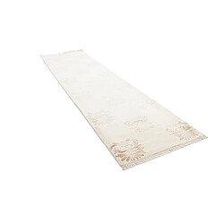 Vidal Tapis de couloir en laine 399x99 beige Darya