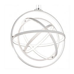 Luminaire Center Suspension Orbital blanc 4 ampoules 218cm pas cher