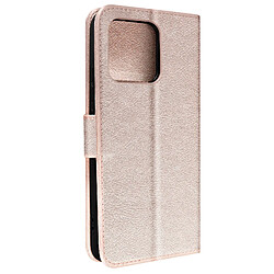 Avizar Housse pour Xiaomi 13 portefeuille rangement carte support vidéo rose