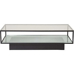 Acheter Furniture Fashion Table basse en verre et acier Maglehem.