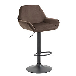 Non Tabouret de bar Braga velours noir