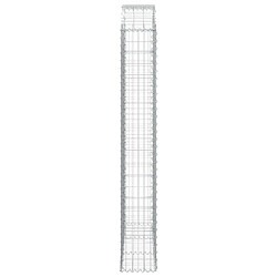 Avis vidaXL Panier de gabions arqué 150x30x200/220 cm Fer galvanisé