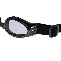 Avis chien vent lunettes de soleil protection des yeux lunettes pour animaux de compagnie sangle réglable noir