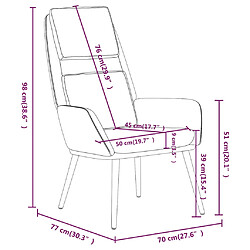 vidaXL Chaise de relaxation Marron Tissu pas cher