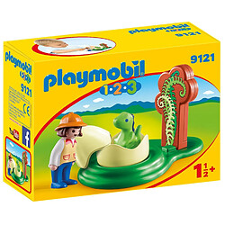 Playmobil® PLAYMOBIL 9121 1.2.3 - Exploratrice et bébé dinosaure