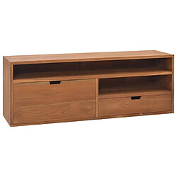 Maison Chic Meuble TV scandinave - Banc TV pour salon 110x30x40 cm Bois de teck massif -MN30772