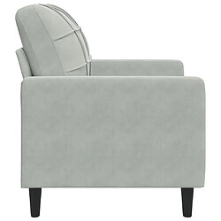 Acheter vidaXL Fauteuil Gris clair 60 cm Velours