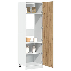 vidaXL Armoire de réfrigérateur chêne artisanal 60x57x207 cm