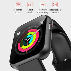 Universal Montre intelligente étanche de sport pour les hommes écran tactile complet montre intelligente Bluetooth pour les femmes appelée montre rose (noir) pas cher