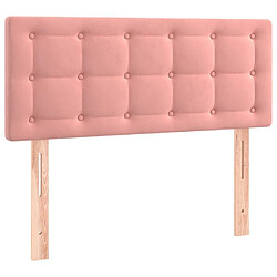 Acheter Maison Chic Tête de lit scandinave à LED,meuble de chambre Rose 90x5x78/88 cm Velours -MN16846