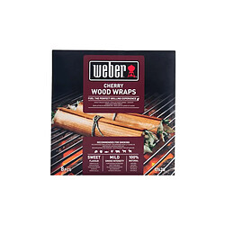 Lot de feuilles à fumage Weber - pour barbecues - en bois de cerisier - 8pcs