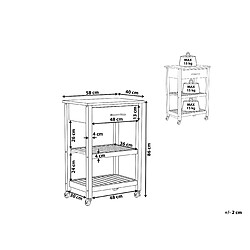 Avis Beliani Desserte en bois blanc HIUMA