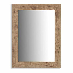 Gift Decor Miroir mural Marron Bois verre 66 x 85 x 2 cm (2 Unités)