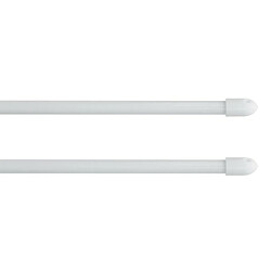 Paris Prix Tringles Extensibles Kepa 80-110cm - Blanc (Lot de 2)