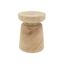 Aubry Gaspard Tabouret en bois paulownia Bouchon naturel.