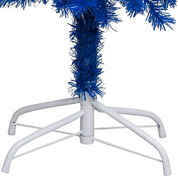 Avis vidaXL Arbre de Noël artificiel pré-éclairé et boules bleu 240 cm PVC