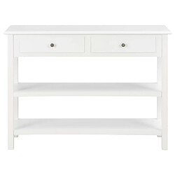 Helloshop26 Buffet bahut armoire console meuble de rangement blanc 110 cm mdf 4402280