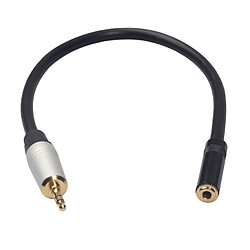 Wewoo Câble audio TC210MF-03 mâle à femelle de 3,5 mmlongueur 0,3 m