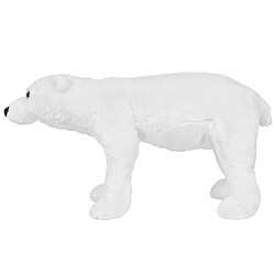 vidaXL Jouet en peluche Ours polaire Blanc XXL