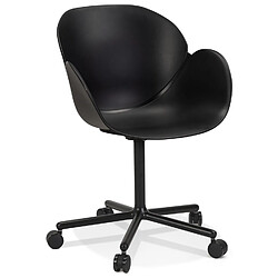 Alterego Chaise de bureau avec accoudoirs 'ORION' noire