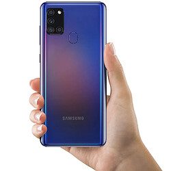 Cache Batterie Samsung Galaxy A21s Façade Arrière Originale Samsung Bleu pas cher