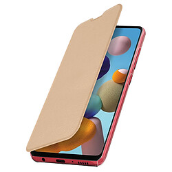 Avizar Étui Samsung Galaxy A21s Portefeuille Clapet Porte-carte Or