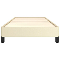 Acheter vidaXL Cadre de lit sans matelas crème 80x200 cm similicuir