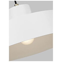 Elstead Lighting Suspension Candor Acier Blanc mat